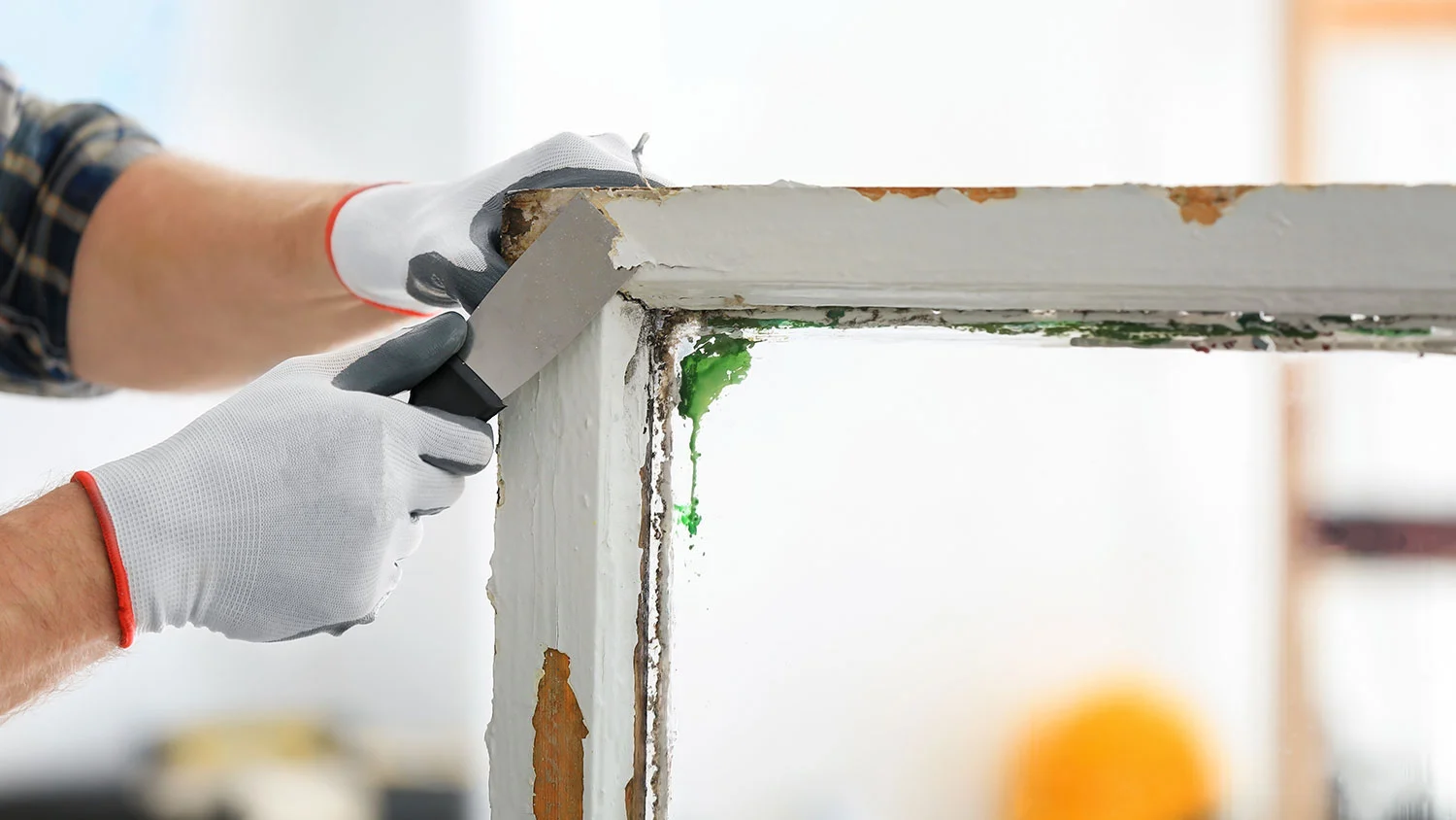 removing paint from frame