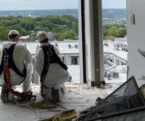 hazardous material abatement workers demo